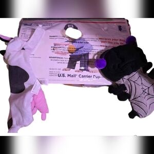 3 Small Dog Costumes - Cow, Spider, Mailman